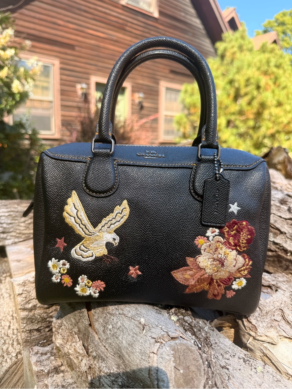 Coach Tattoo Embroidered Mini Bennett Satchel